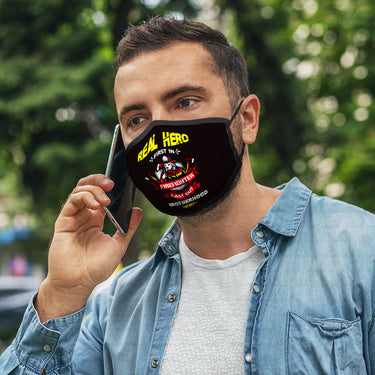 Personalized Dog Gift Idea - Real Hero Firefighter Last Out Brotherhood For Dog Lovers - Cloth Mask